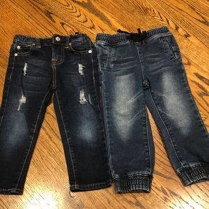 2 pairs of 7 for all mankind girls denim